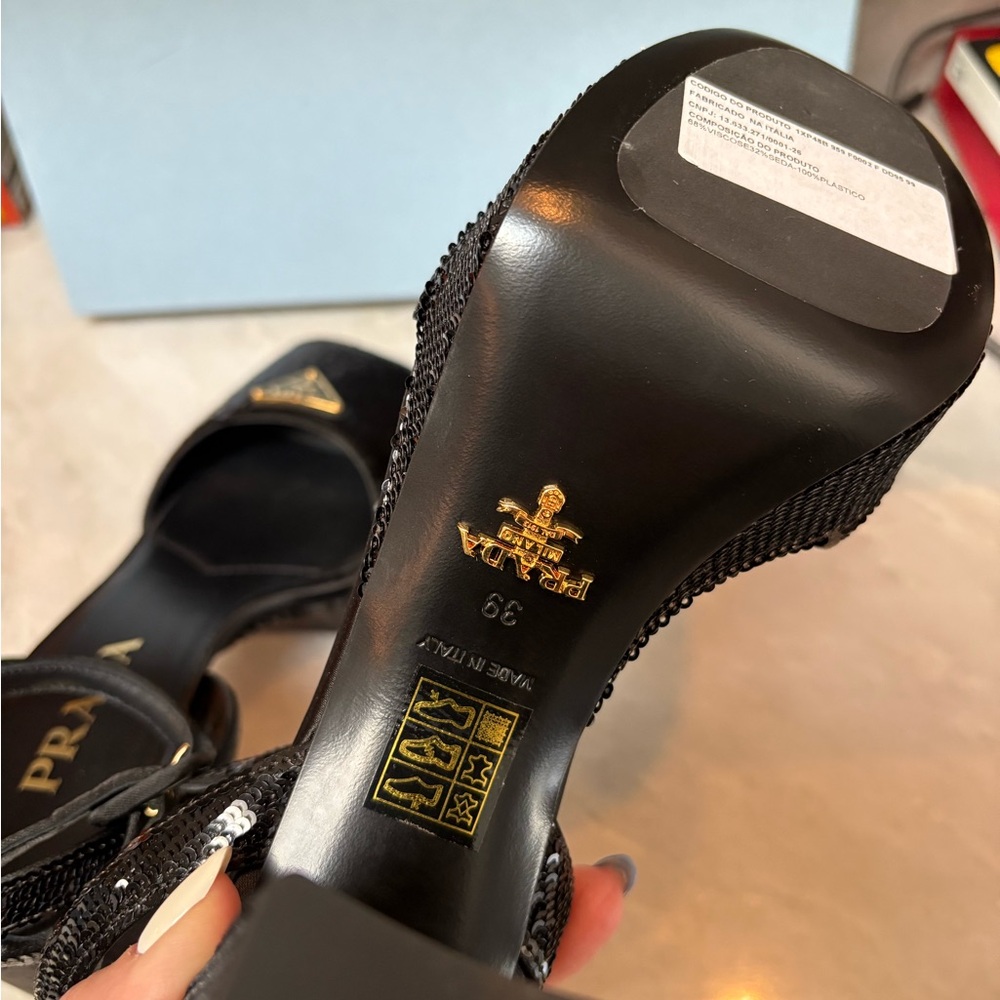 Prada sequence sz 39 new platform sandals - Picture 5 of 7